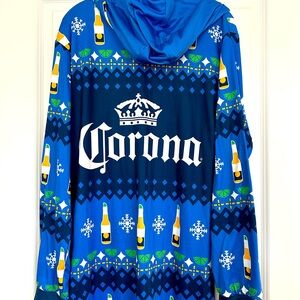 2/$20 HOLIDAY SALE - Corona One Piece Zip Up Onesie Pajamas - Mens M